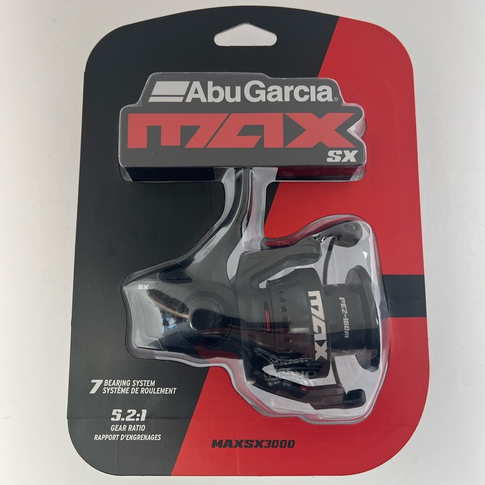 Abu Garcia Max SX Spinning Fishing Reel 3000 Size Reel Fishing Gear 7 Bearing